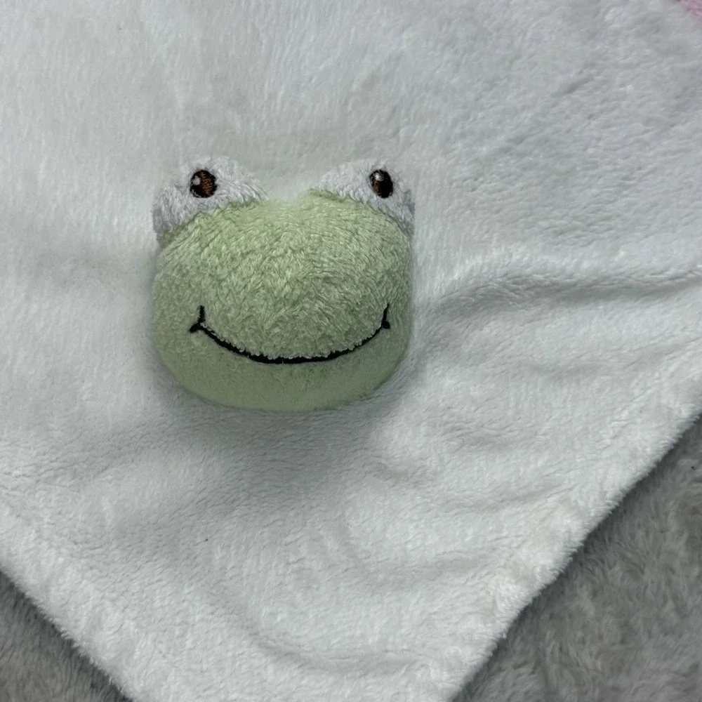 Blankets and Beyond Baby Lovey Bunny Bear Puppy Frog Security Blanket Plush HTF